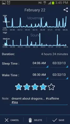 SleepBot - Sleep Cycle Alarm android App screenshot 0