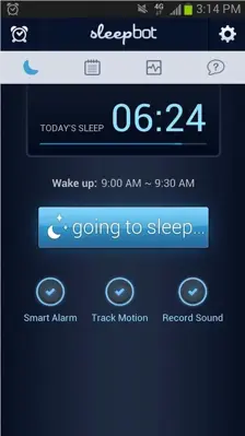 SleepBot - Sleep Cycle Alarm android App screenshot 2